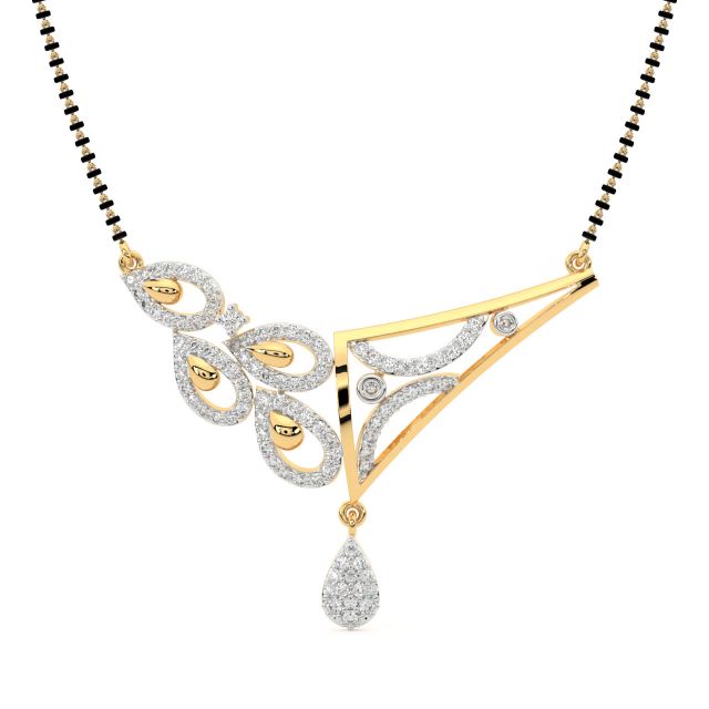 Karra Mangalsutra Leafy Design