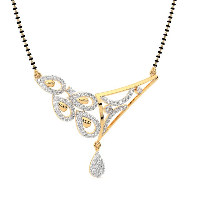 Karra Mangalsutra Leafy Design