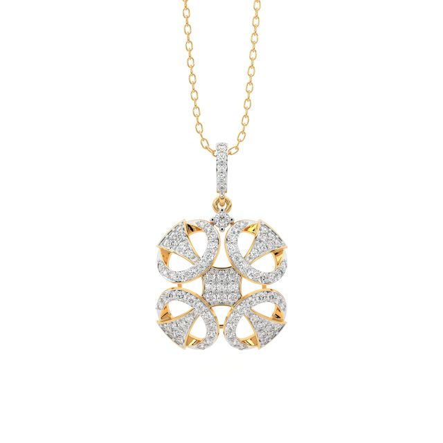 Paola Round Diamond Office Wear Pendant