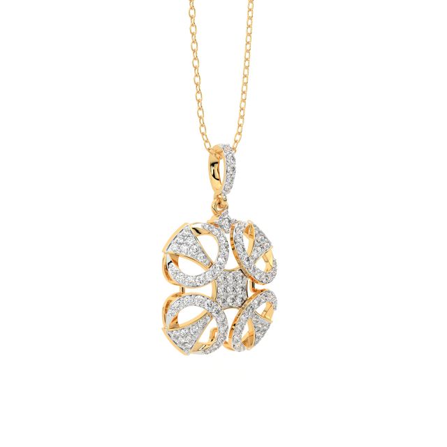 Paola Round Diamond Office Wear Pendant