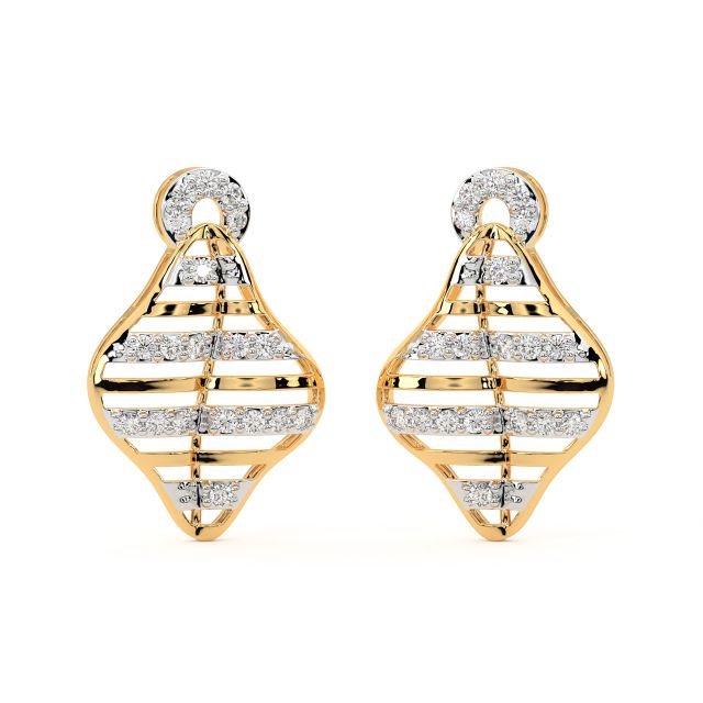 Tamia Round Diamond Stud Earrings