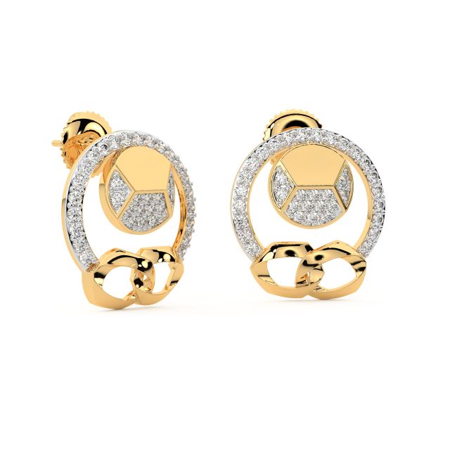 Liana Round Diamond Stud Earrings