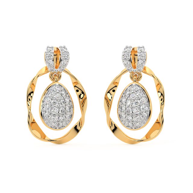 Adelais Round Diamond Stud Earrings