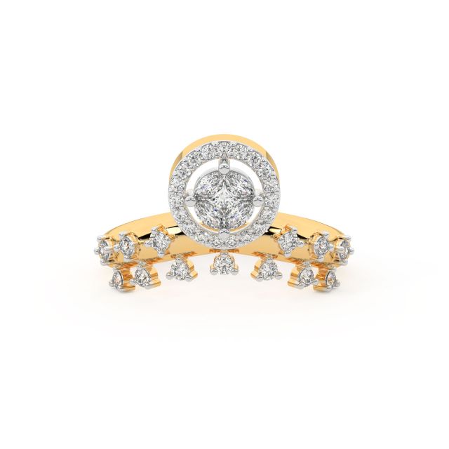Teman Round Diamond Engagement Ring