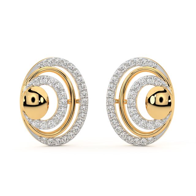 Doyle Round Diamond Stud Earrings