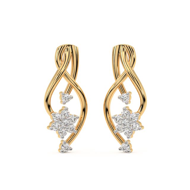 Rebbeca Round Diamond Stud Earrings