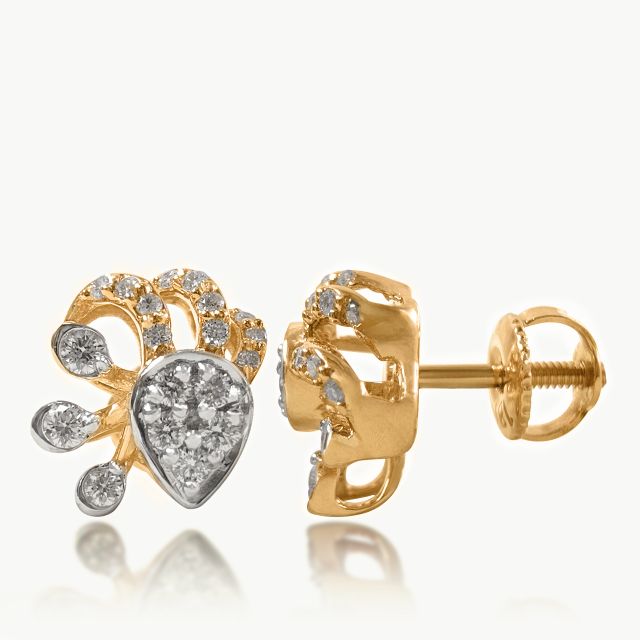 Mystic Flora Diamond Studs