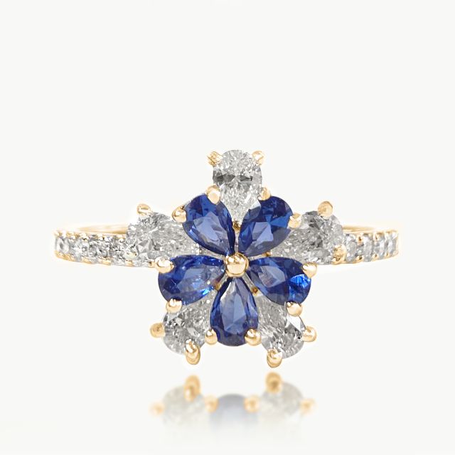 Blue Heirloom Engagement Ring