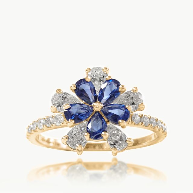 Blue Heirloom Engagement Ring