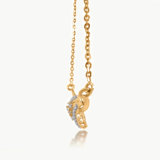 Celestial's curve Diamond Mini-Necklace