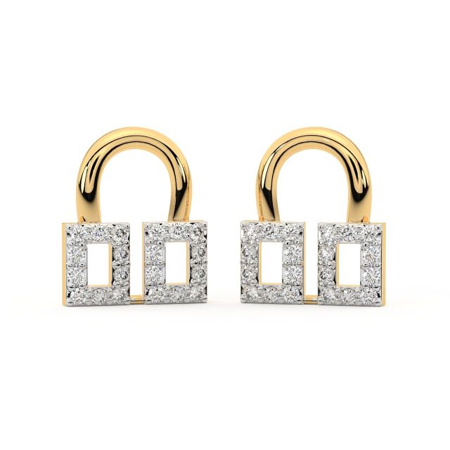 Aaran Round Diamond Stud Earrings