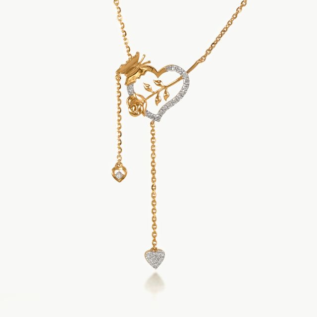 Heart & Rose's Y Design Necklace