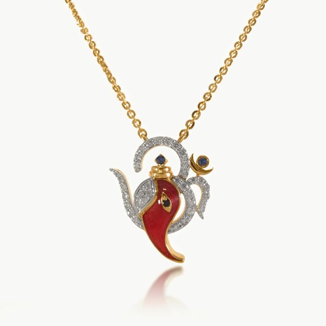Gajah Om Diamond Mini Necklace