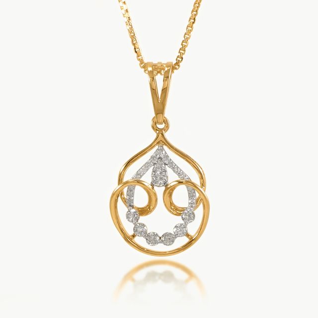 Dew Droplets Diamond Pendant