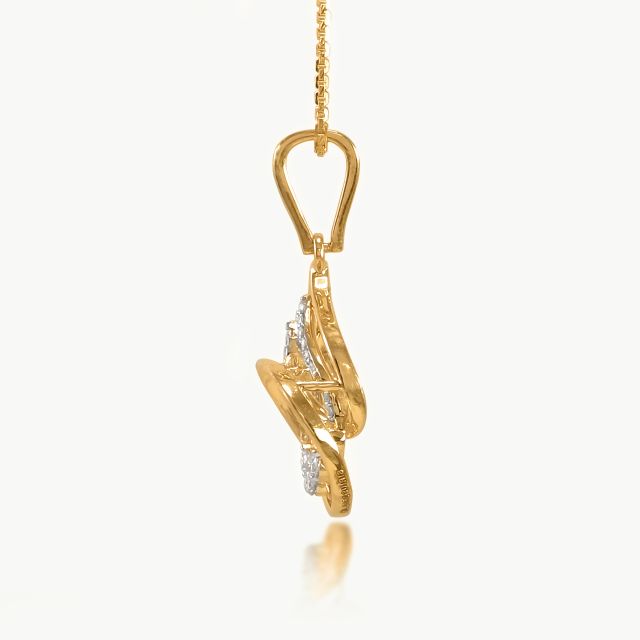 Dew Droplets Diamond Pendant