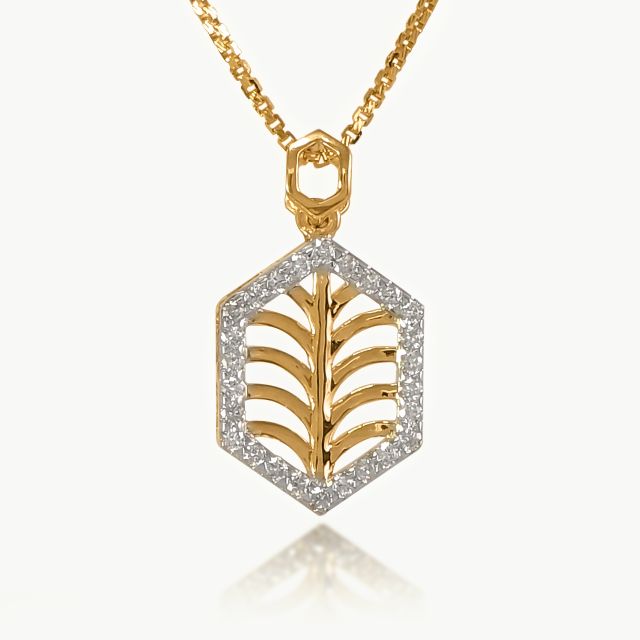 HEX Diamond design pendant