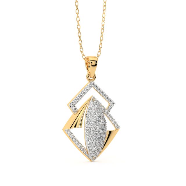 Alvis Round Diamond Office Wear Pendant
