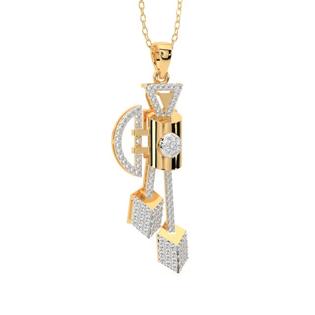 Darby Round Diamond Office Wear Pendant