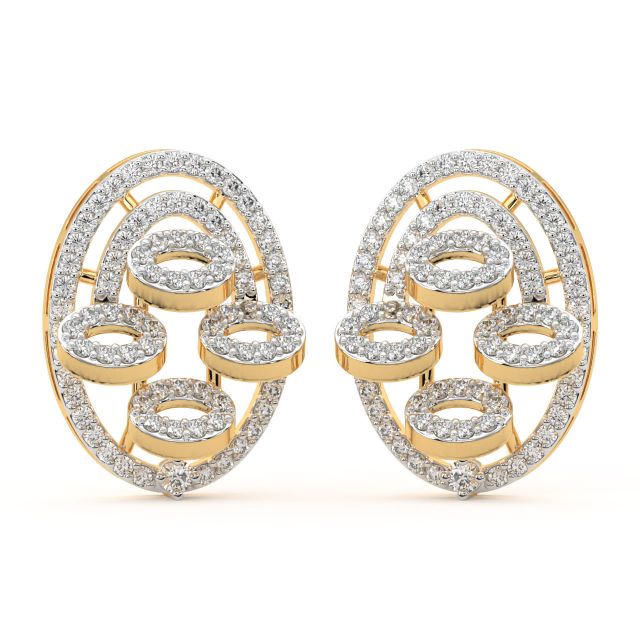 Twila Round Diamond Stud Earrings