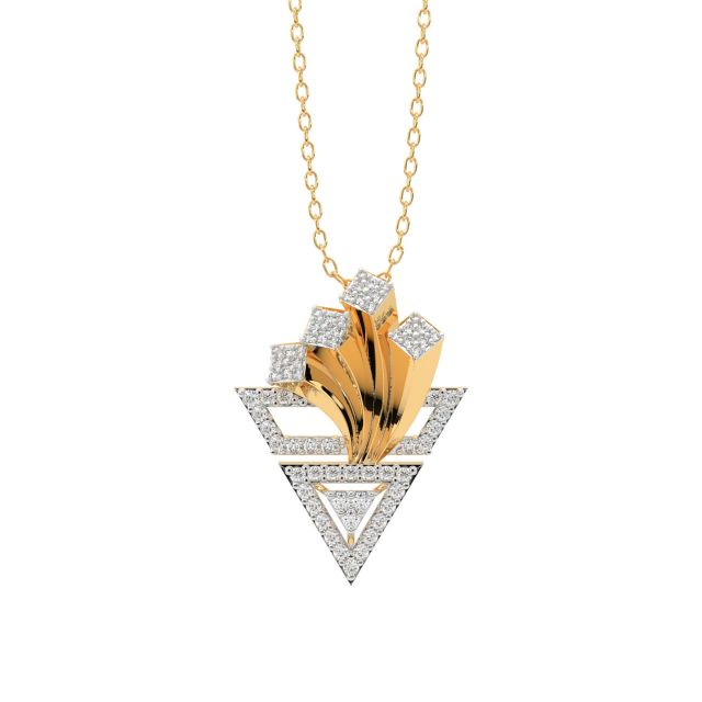 Meon Round Diamond Office Wear Pendant