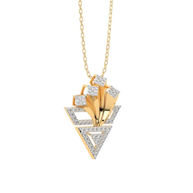 Meon Round Diamond Office Wear Pendant