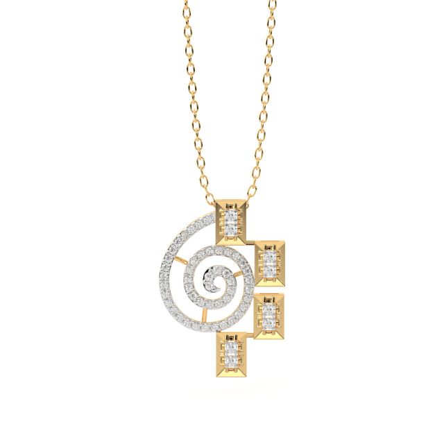 Kirby Round Diamond Pendant