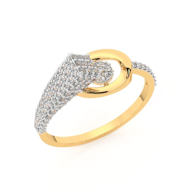 Gaspar Round Diamond Engagement Ring