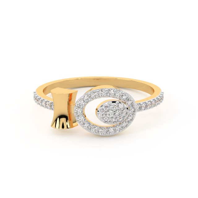Nyle Round Diamond Engagement Ring