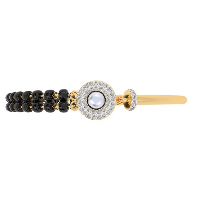 Round Pearl Design Hand Mangalsutra