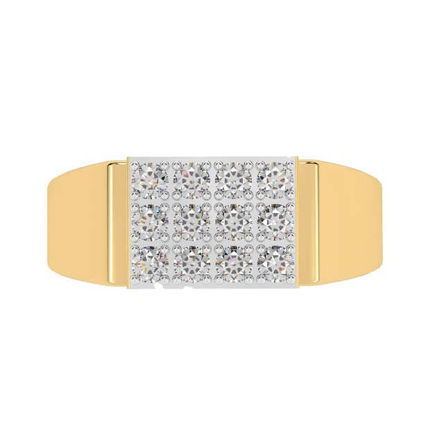 Blaze Square diamond Ring For Him