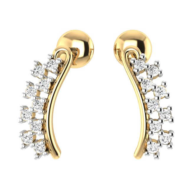 Amold Round Diamond Stud Earrings