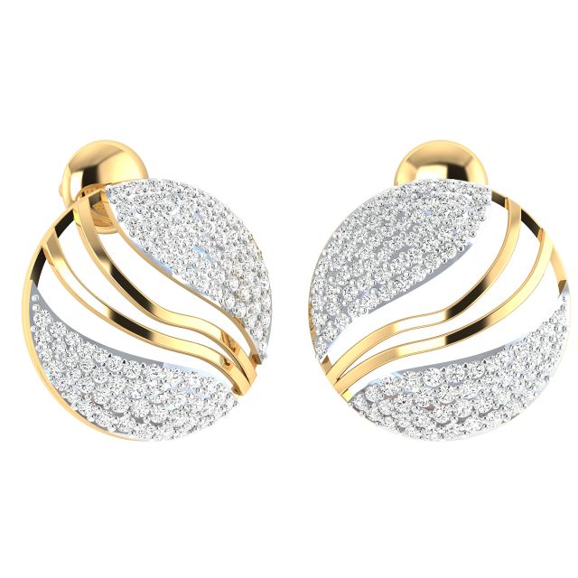 Beeja Elegant Design Diamond Earrings