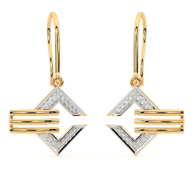 Chahna Elegant Design Diamond Earrings