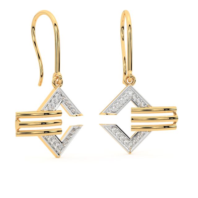 Chahna Elegant Design Diamond Earrings