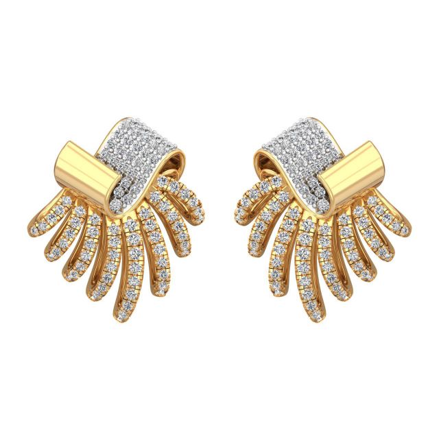 Partywear Diamond Stud Earrings