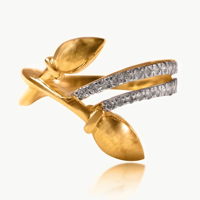Leaves and vines Diamond  Rings
