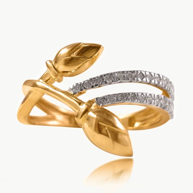 Leaves and vines Diamond  Rings
