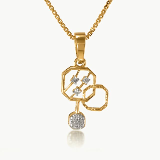 Prism Loop Diamond Pendant