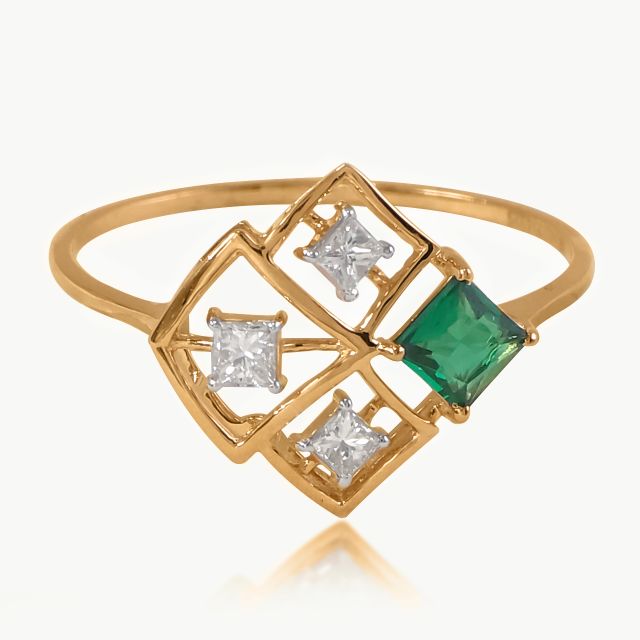 Green Mirage Diamond Ring
