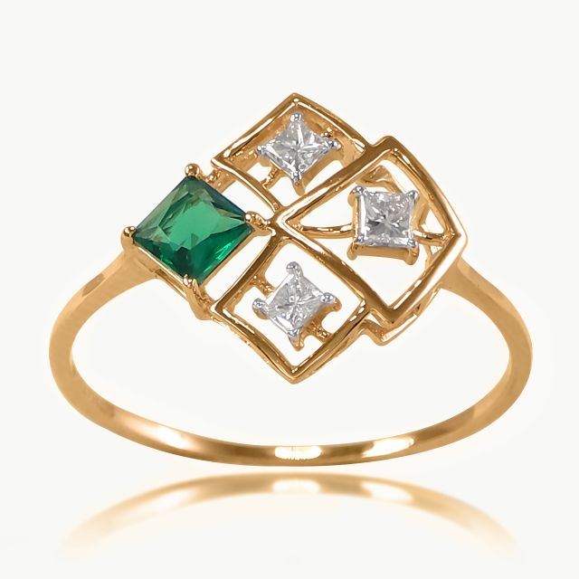 Green Mirage Diamond Ring