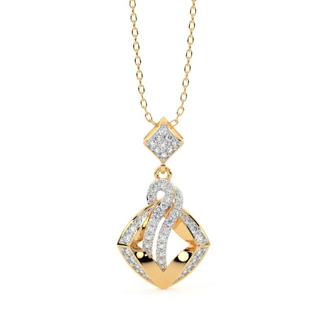 Stroud Round Diamond Pendant Set