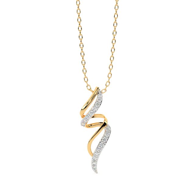Anane Round Diamond Pendant Set
