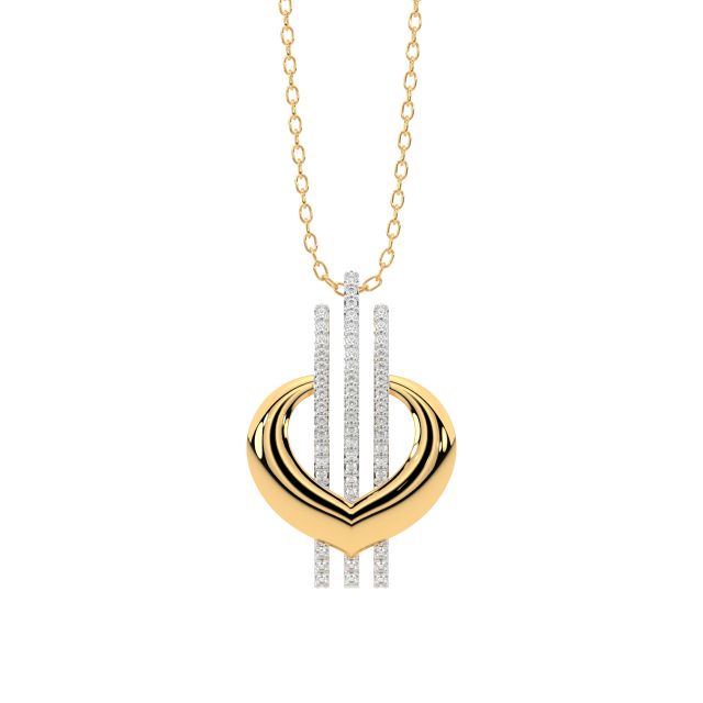 Linear Equation Diamond Pendant