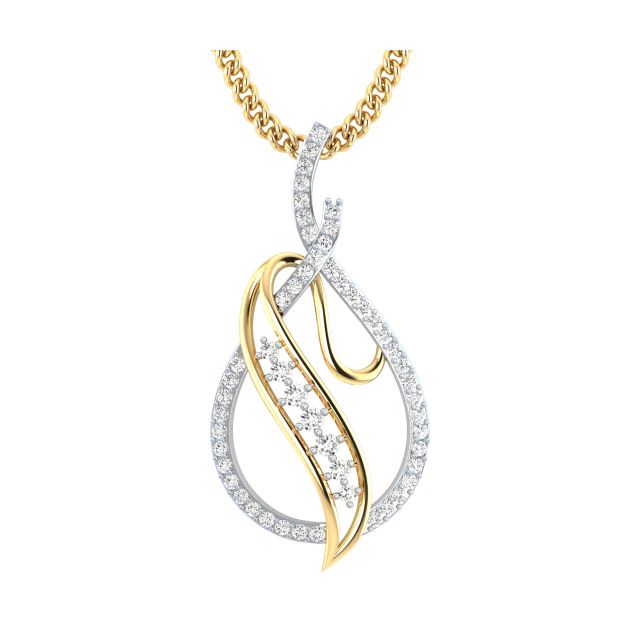 Adisree Round Diamond Office Wear Pendant
