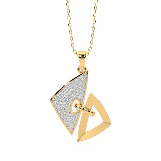 Tiny Trinity Diamond Pendant