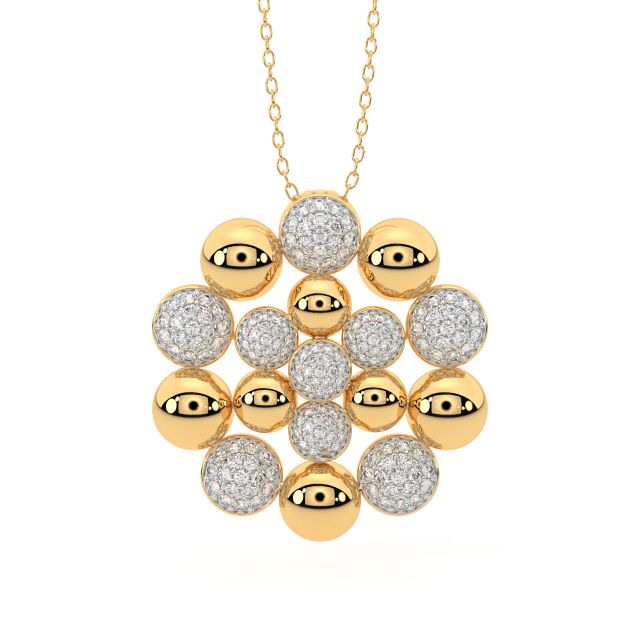 Dark Blossoms Diamond Pendant
