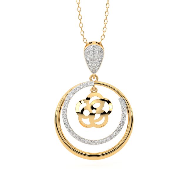 Polygon Mesh Diamond Pendant