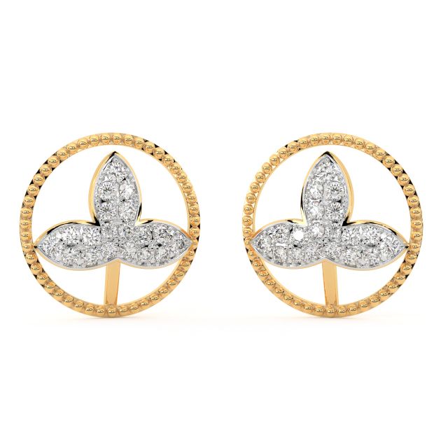Lucky Diamond Stud Earrings