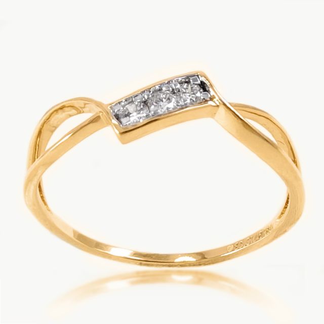 Sinead Thin Wire Design Diamond Ring For Her