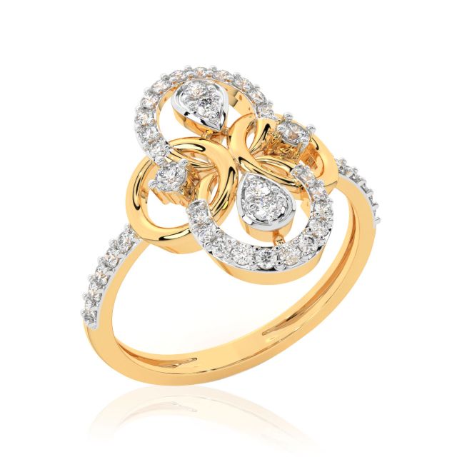 Kenna Round Diamond Engagement Ring